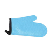 Silicone Oven Mitt High Temperature Resistant Waterproof Slip Proof Kitchen Baking Glove with Cotton Liner Blue In Australia - Darrahopens