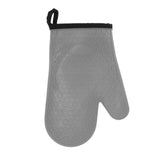 Silicone Oven Mitt High Temperature Resistant Waterproof Slip Proof Kitchen Baking Glove with Cotton Liner Gray In Australia - Darrahopens