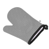 Silicone Oven Mitt High Temperature Resistant Waterproof Slip Proof Kitchen Baking Glove with Cotton Liner Gray In Australia - Darrahopens