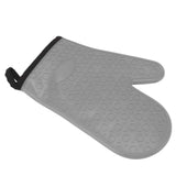 Silicone Oven Mitt High Temperature Resistant Waterproof Slip Proof Kitchen Baking Glove with Cotton Liner Gray In Australia - Darrahopens