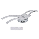 LED Ceiling Light Remote Control Dimming 4 Wavy Ceiling Lamp Tube for Living Room Bedroom AC85‑265V In Australia - Darrahopens
