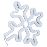70in Neon Sign Romantic Christmas Snowflake Battery USB Powered LED Neon Light Decoration for Christmas Decoration 5V