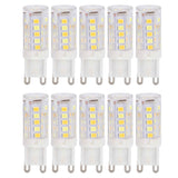 10PCS G9 220V LED Lamp Dimmable Ceramic LED Bulb Replace Halogen Lamp for ChandelierG9 3W 32LED