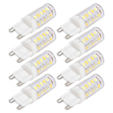 10PCS G9 220V LED Lamp Dimmable Ceramic LED Bulb Replace Halogen Lamp for ChandelierG9 3W 32LED