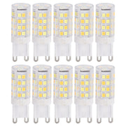 10PCS G9 220V LED Lamp Dimmable Ceramic LED Bulb Replace Halogen Lamp for ChandelierG9 5W 52LED