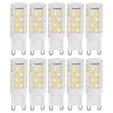 10PCS G9 220V LED Lamp Dimmable Ceramic LED Bulb Replace Halogen Lamp for ChandelierG9 5W 52LED