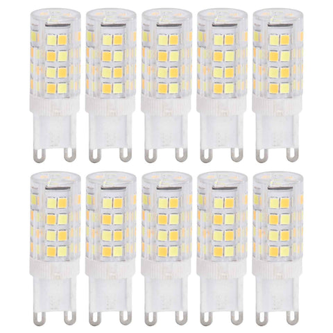 10PCS G9 220V LED Lamp Dimmable Ceramic LED Bulb Replace Halogen Lamp for ChandelierG9 5W 52LED