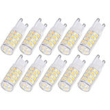 10PCS G9 220V LED Lamp Dimmable Ceramic LED Bulb Replace Halogen Lamp for ChandelierG9 5W 52LED