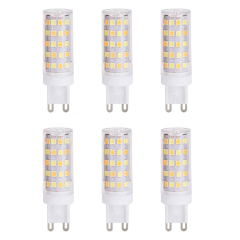 6PCS 66LED G9 Light Bulb 9W 85‑265V Small Ceiling Lamp Bulb 3 Light Color Wall Lamp Bulb for Home In Australia - Darrahopens