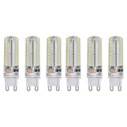 6Pcs G9 Silicone Bulbs 5W 104LED Light Bulb IP45 Waterproof for Home Chandelier Wall Lamp 220VWarm Light