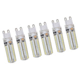 6Pcs G9 Silicone Bulbs 5W 104LED Light Bulb IP45 Waterproof for Home Chandelier Wall Lamp 220VWarm Light