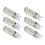 6Pcs G9 Silicone Bulbs 5W 104LED Light Bulb IP45 Waterproof for Home Chandelier Wall Lamp 220VWarm Light