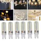 6Pcs G9 Silicone Bulbs 5W 104LED Light Bulb IP45 Waterproof for Home Chandelier Wall Lamp 220VWarm Light
