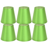 6PCS E14 Lamp Shade Fabric Lampshade Table Lamp Ceiling Lamp Shade for Bedroom Living RoomFluorescent Green PX157 In Australia - Darrahopens