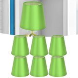 6PCS E14 Lamp Shade Fabric Lampshade Table Lamp Ceiling Lamp Shade for Bedroom Living RoomFluorescent Green PX157
