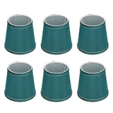 6PCS Fabric Lampshade Modern Simple Fabric Light Lampshade Phnom Penh Craftsmanship for E14 LampDark Green (PX198) In Australia - Darrahopens