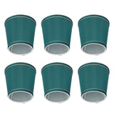6PCS Fabric Lampshade Modern Simple Fabric Light Lampshade Phnom Penh Craftsmanship for E14 LampDark Green (PX198)