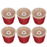 Small Lamp Shade Fabric Wine Red Golden Edge Lampshade for E14 Table Chandelier Wall Lamp