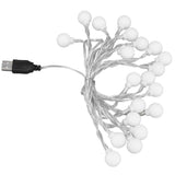 3 M 20LED String Lights LED Globe Outdoor Indoor String Lights for Girls Room Decoration Festive Birthday USB Power Supply In Australia - Darrahopens