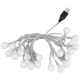 3 M 20LED String Lights LED Globe Outdoor Indoor String Lights for Girls Room Decoration Festive Birthday USB Power Supply In Australia - Darrahopens