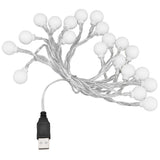 3 M 20LED String Lights LED Globe Outdoor Indoor String Lights for Girls Room Decoration Festive Birthday USB Power Supply