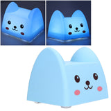 Night Lamp Exquisite Cute Blue Cat Shape White Light Source Interesting Decorative Lighting Device for Kids