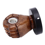 Wall Mounted Lamp Fist Shape Vintage Industrial Style Wall Sconce With Base Mount Connector for Bedroom Bar Cafe 220VLeft Hand In Australia - Darrahopens