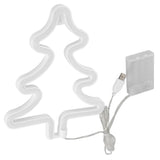 Led Light Sign Green Christmas Trees Safe Stable Unique Shape Wide Application Neon Light for Bedroom Bar Party