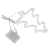Led Light Sign Green Christmas Trees Safe Stable Unique Shape Wide Application Neon Light for Bedroom Bar Party