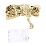 13.12ft Christmas Light Ribbon LED Christmas Tree Gold Transparent Ribbon Light for Festival DecorationWarm White Light In Australia - Darrahopens