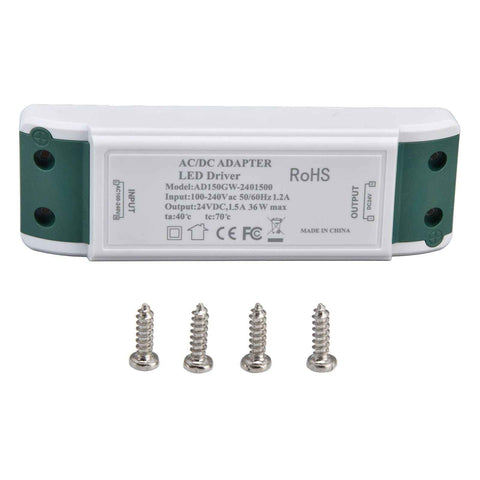 LED Driver 24V DC 1.5A 36W LED Power Supply Constant Current 24V Transformer AC100‑240V In Australia - Darrahopens