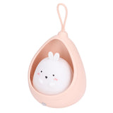 Night Light White Bunny Shape LED Kids Induction Night Lamp with USB Cable for Children's Room Bedroom