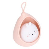 Night Light White Bunny Shape LED Kids Induction Night Lamp with USB Cable for Children's Room Bedroom