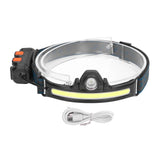 XPG COB Induction Headlamp Type C Rechargeable Outdoor LED Head Torch with Built in Battery In Australia - Darrahopens