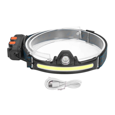 XPG COB Induction Headlamp Type C Rechargeable Outdoor LED Head Torch with Built in Battery In Australia - Darrahopens