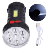 LED Flashlight High Brightness Four Lighting Modes Ergonomic Compact Portable USB Rechargeable Torch In Australia - Darrahopens