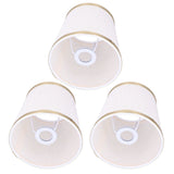 3PCS E14 Lampshade Barrel Shape Table Lamp Shade Meson Installation Fabric Bedroom Ceiling Lamp Shade