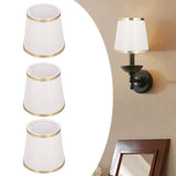 3PCS E14 Lampshade Barrel Shape Table Lamp Shade Meson Installation Fabric Bedroom Ceiling Lamp Shade