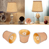 3Pcs Fabric Lampshade High Light Transmittance Perfect Edging Interventional Installation Safety Design Table Lamp Shade