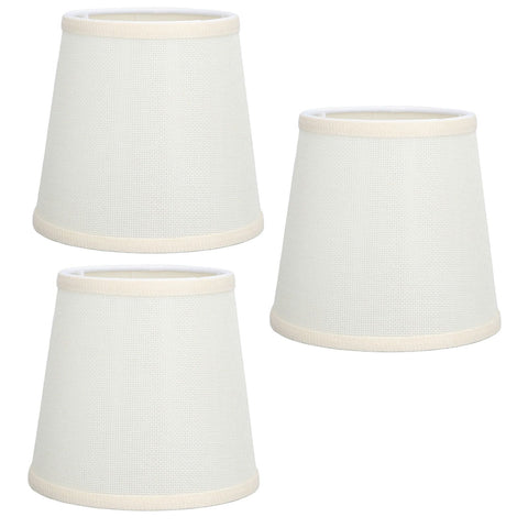 3Pcs Table Lampshade Hand Crafted High Transmittance Soft Cloth Highly Durable Safe Design Small Lamp Shades