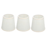 3Pcs Table Lampshade Hand Crafted High Transmittance Soft Cloth Highly Durable Safe Design Small Lamp Shades