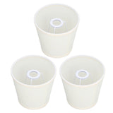 3Pcs Table Lampshade Hand Crafted High Transmittance Soft Cloth Highly Durable Safe Design Small Lamp Shades