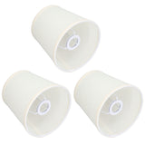 3Pcs Table Lampshade Hand Crafted High Transmittance Soft Cloth Highly Durable Safe Design Small Lamp Shades