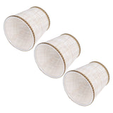 3Pcs Small Lamp Shades Hand Crafted Exquisite Soft Lightweight Dustproof High Luminousness Table Lampshade