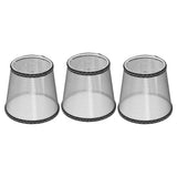 3pcs E14 Cloth Lamp Shade Excellent Light Transmission Chandelier Lamp Shade for Household
