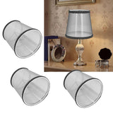 3pcs E14 Cloth Lamp Shade Excellent Light Transmission Chandelier Lamp Shade for Household