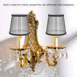 3pcs E14 Cloth Lamp Shade Excellent Light Transmission Chandelier Lamp Shade for Household