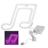 LED Neon Light Music Note Neon Night Light Concert Wall Lamp Party Wall Hanging Neon LampPink Light In Australia - Darrahopens
