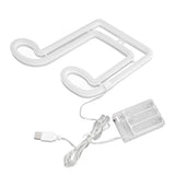 LED Neon Light Music Note Neon Night Light Concert Wall Lamp Party Wall Hanging Neon LampPink Light