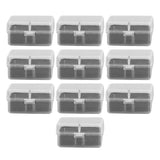 10PCS 4x4x2cm Lamp Holder Storage Box Portable Jewelry Storage Box Small Parts Medicine Storage Container